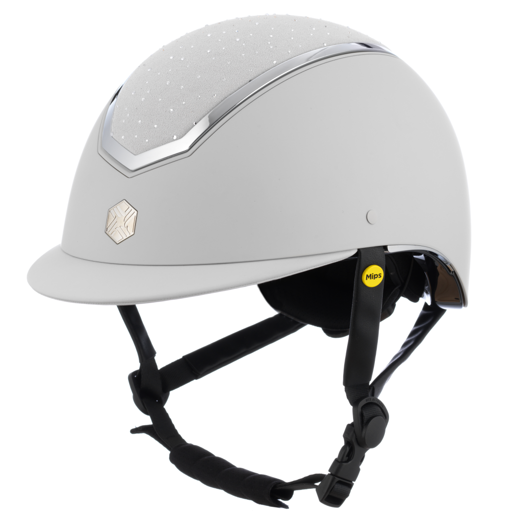 GS Exclusive Charles Owen Pearl Grey Kylo with MIPS Riding Hat