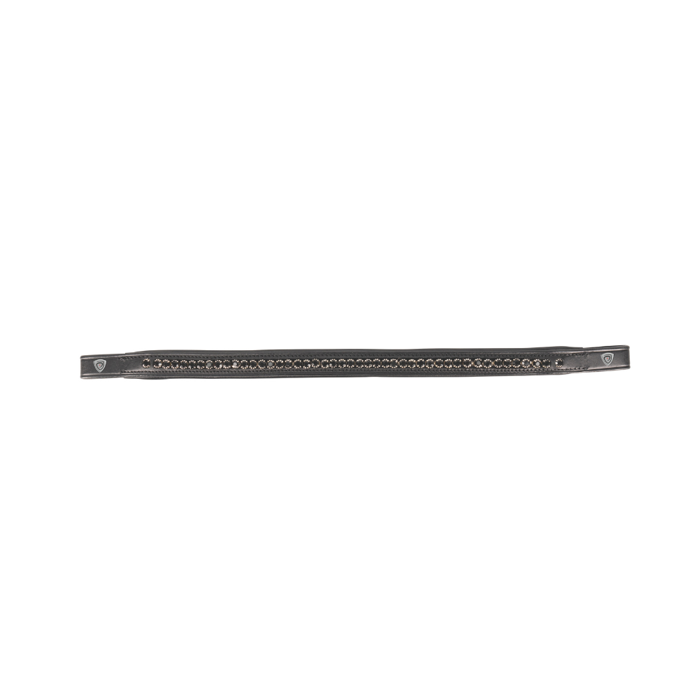 ProPresicce Signature Classic Diamante Browband by Hy Equestrian #colour_black-with-black-diamantes