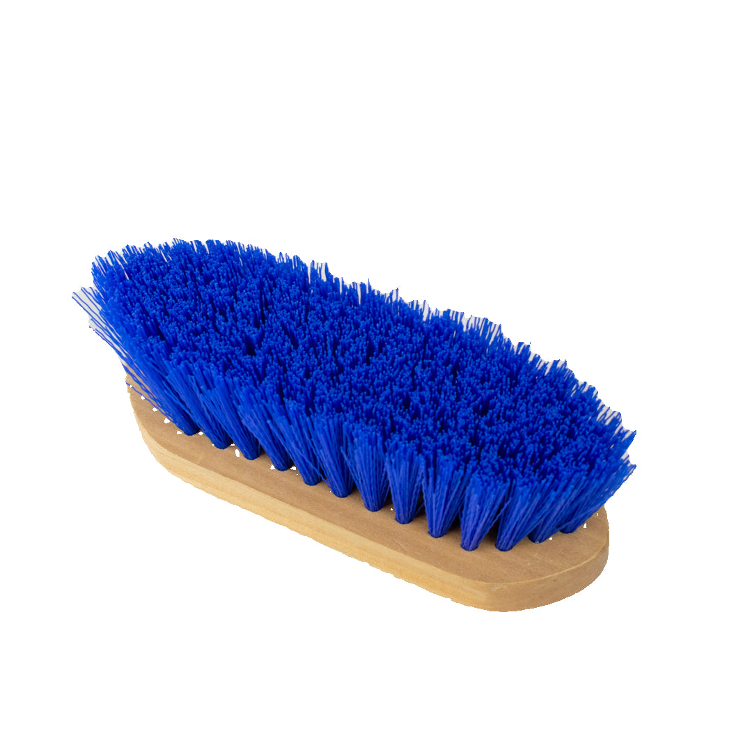 GS Equestrian & Country Wooden Dandy Brush #colour_blue