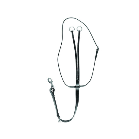 Equestro Leather Collier Martingale #colour_black