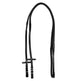 Equestro Solid Lettering Grip Rubber Reins Silver Fitting