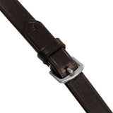 Equestro Solid Lettering Grip Rubber Reins Silver Fitting