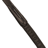 Equestro Solid Lettering Grip Rubber Reins Silver Fitting