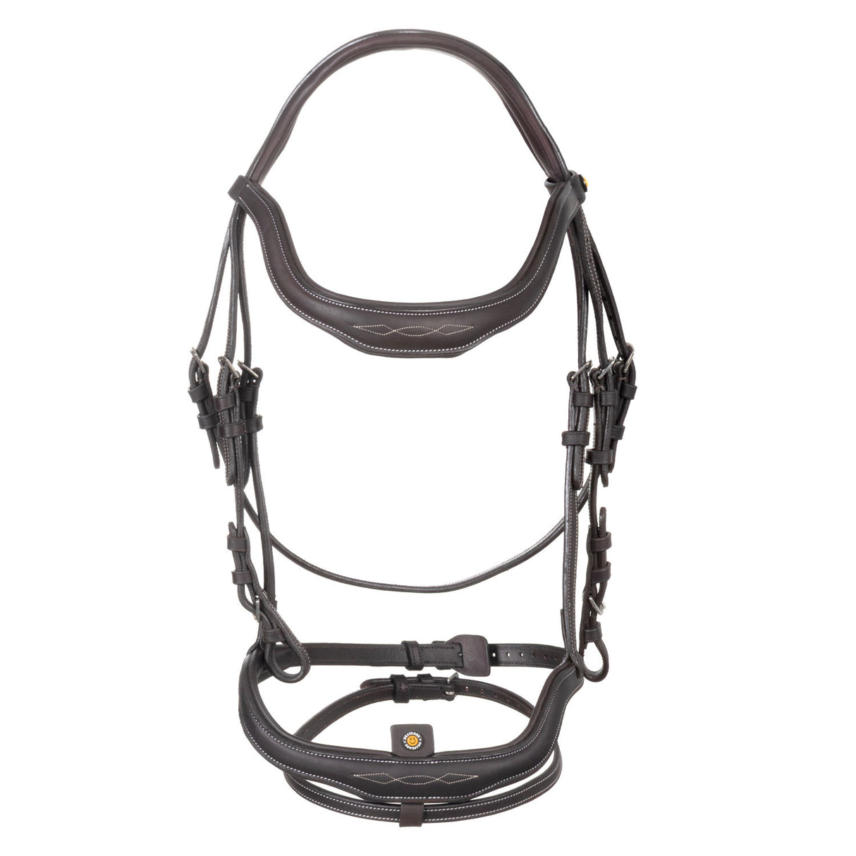 Soft leather stitched bridle