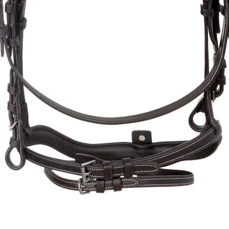 Soft leather stitched bridle