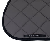 Equestro Jumping Saddle Pad With Embroidered Logo Black Line Edition