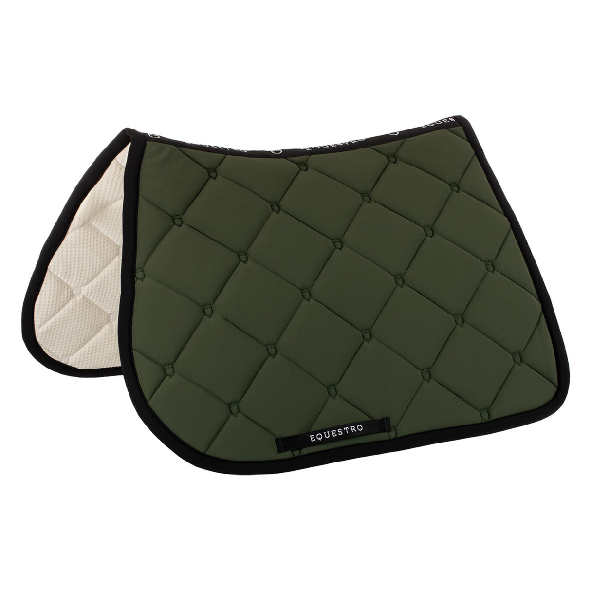 Jumping saddle pad in technical fabric