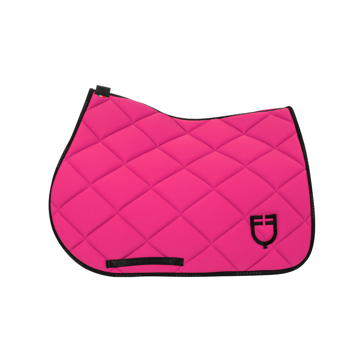 Jumping saddle pad technical fabric with logo