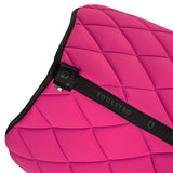 Jumping saddle pad technical fabric with logo