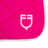 Jumping saddle pad technical fabric with logo