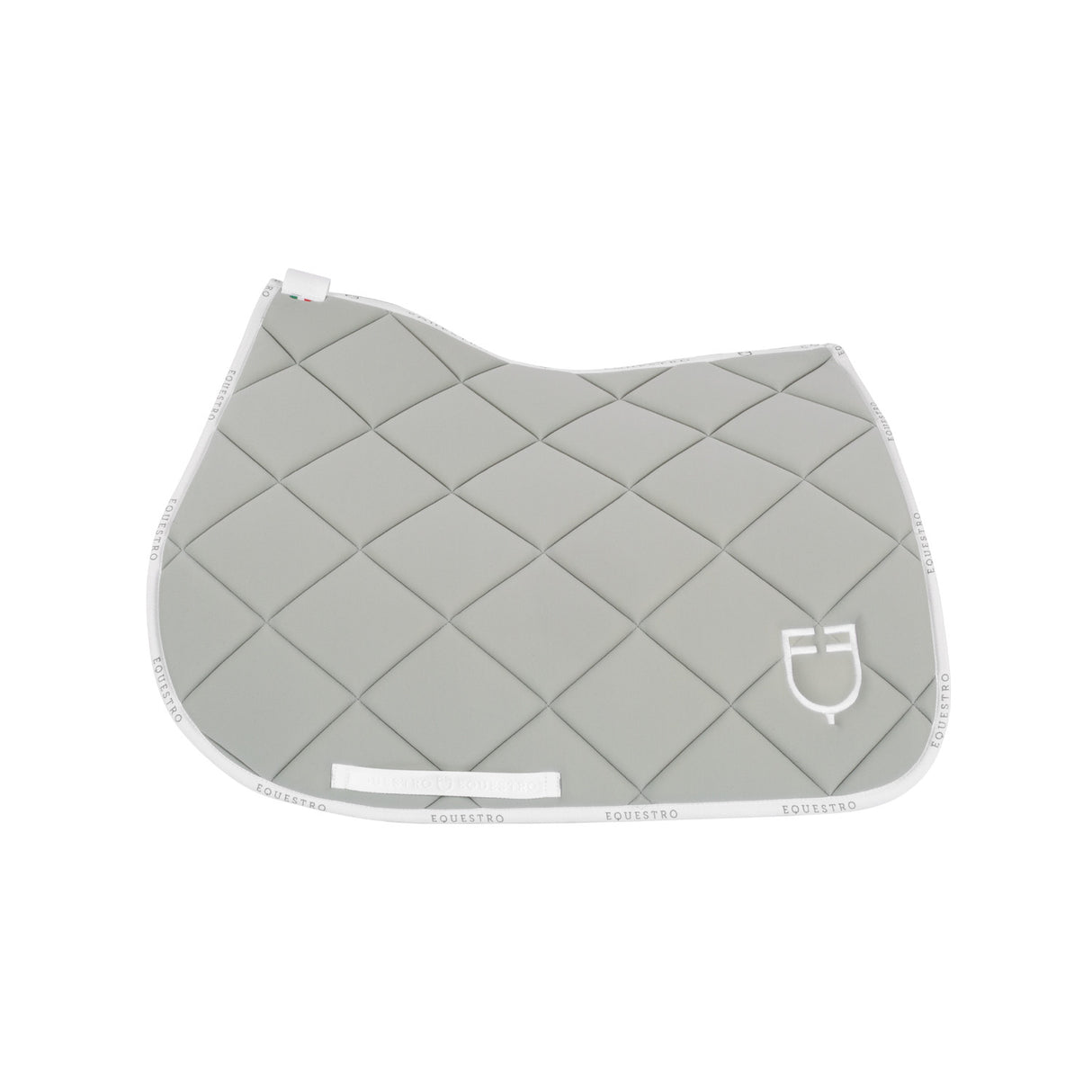 Jumping saddle pad technical fabric with logo