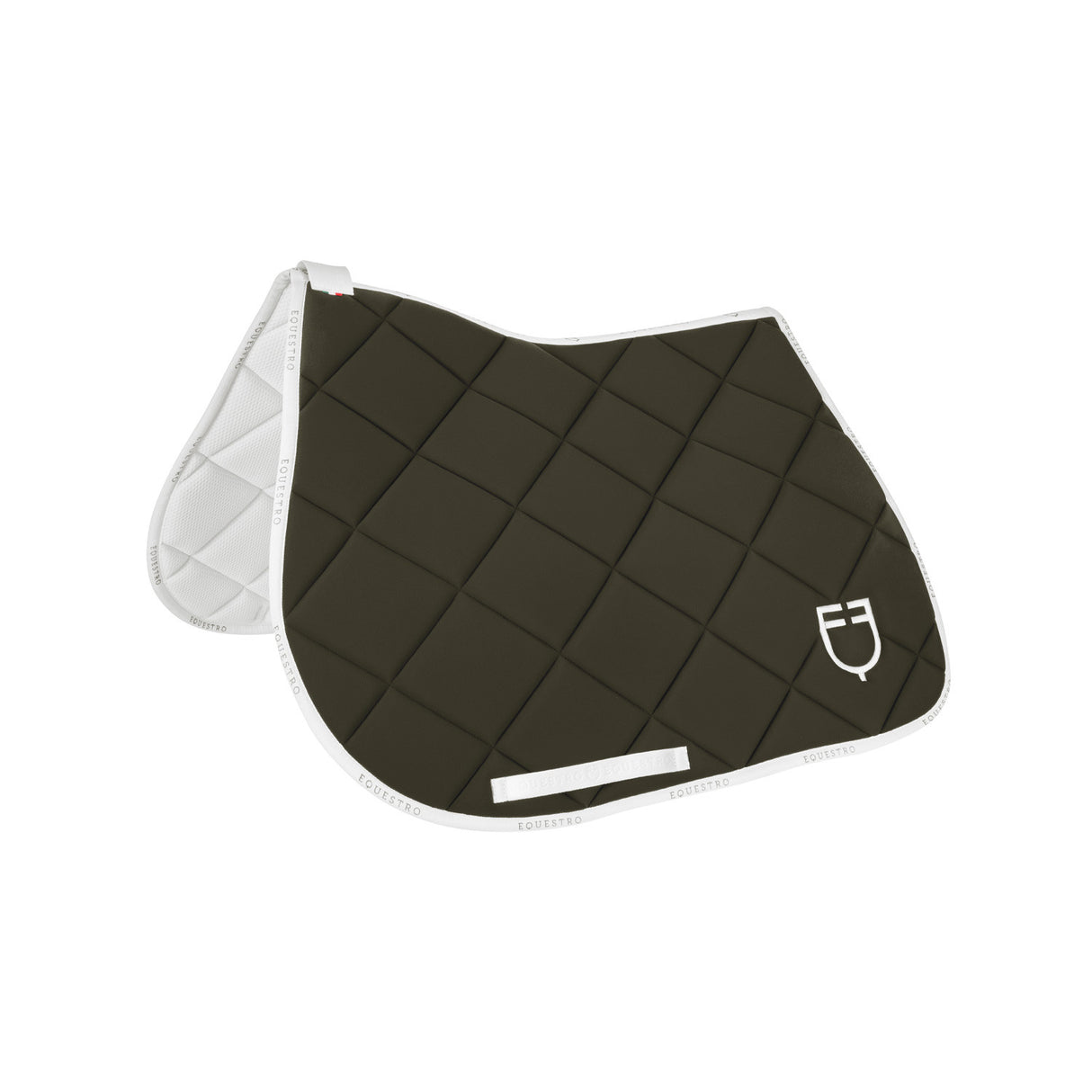 Jumping saddle pad technical fabric with logo