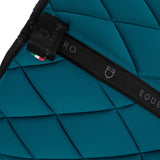 Jumping saddle pad technical fabric with logo