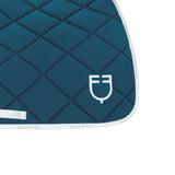 Jumping saddle pad technical fabric with logo