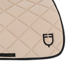 Jumping saddle pad technical fabric with logo