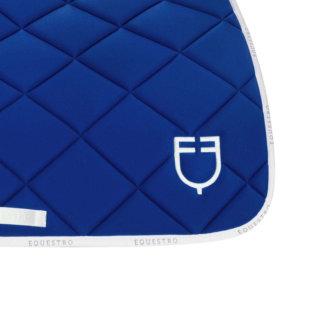 Jumping saddle pad technical fabric with logo