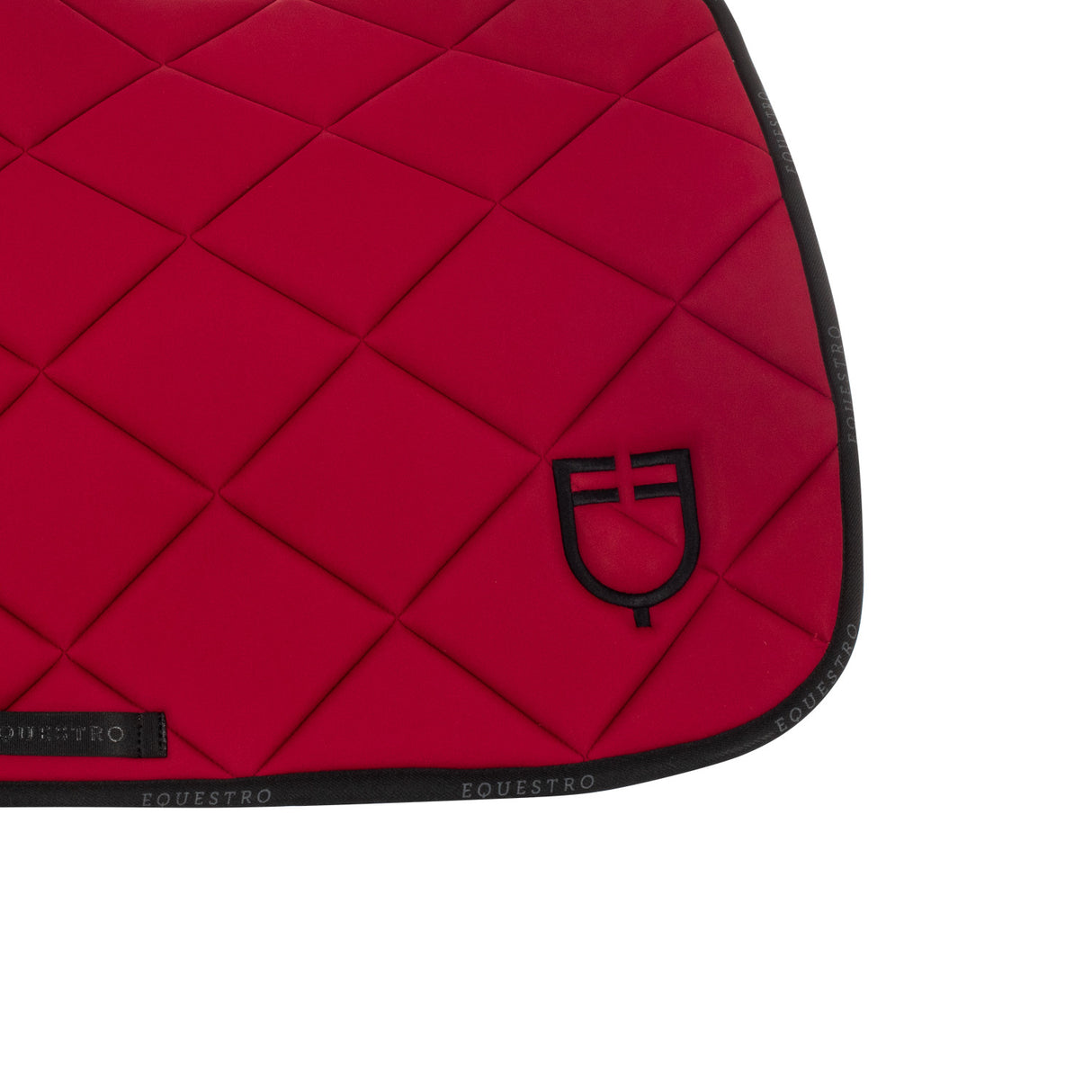 Jumping saddle pad technical fabric with logo