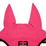 Perforated fabric fly veil with logo