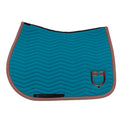 Equestro Wave Quilting Jumping Saddle Pad In Technical Fabric