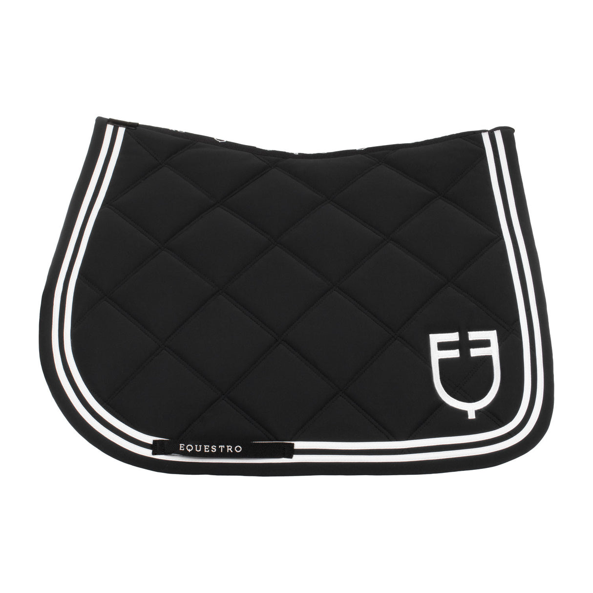 Double Stripes jumping saddle pad in technical fabric