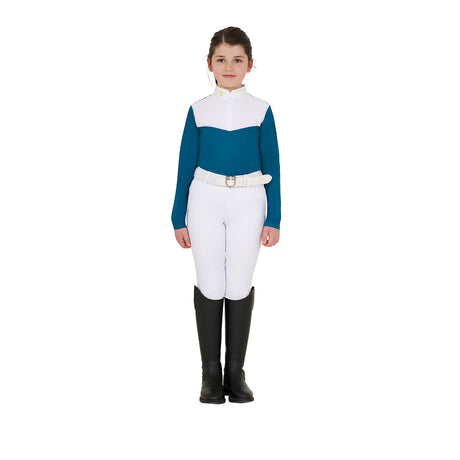 Girls' long-sleeved polo shirt