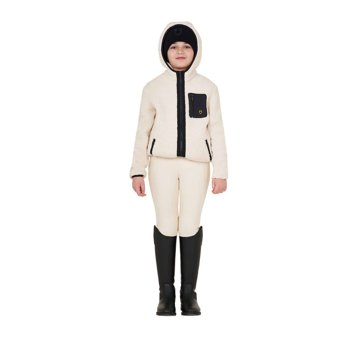 Kids' fleece sweatshirt with front zip