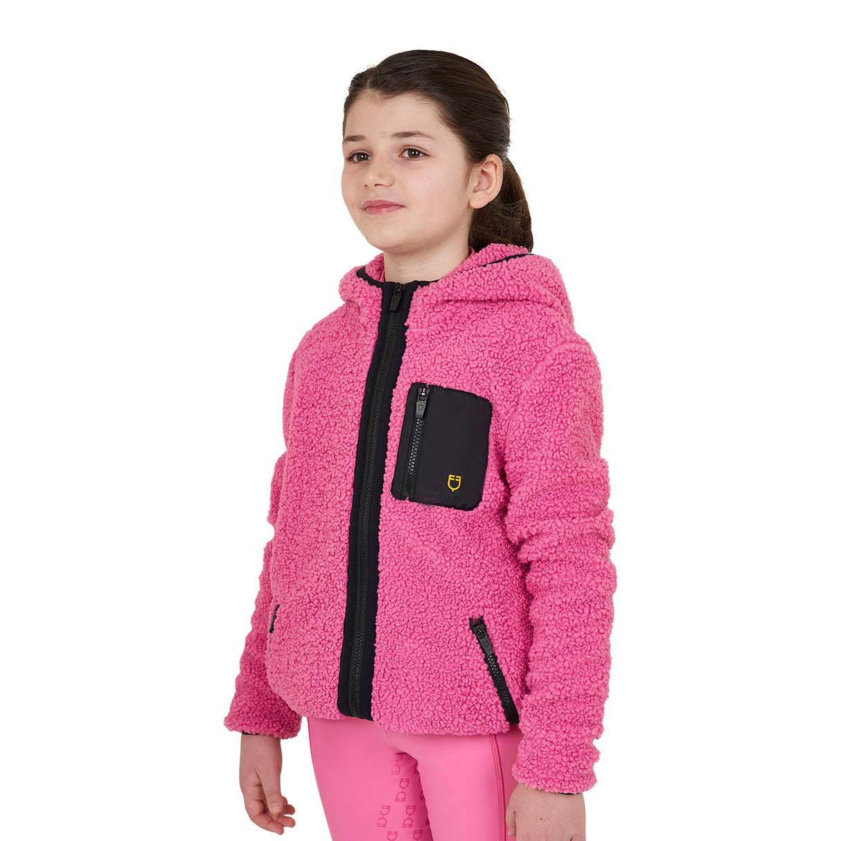 Kids' fleece sweatshirt with front zip