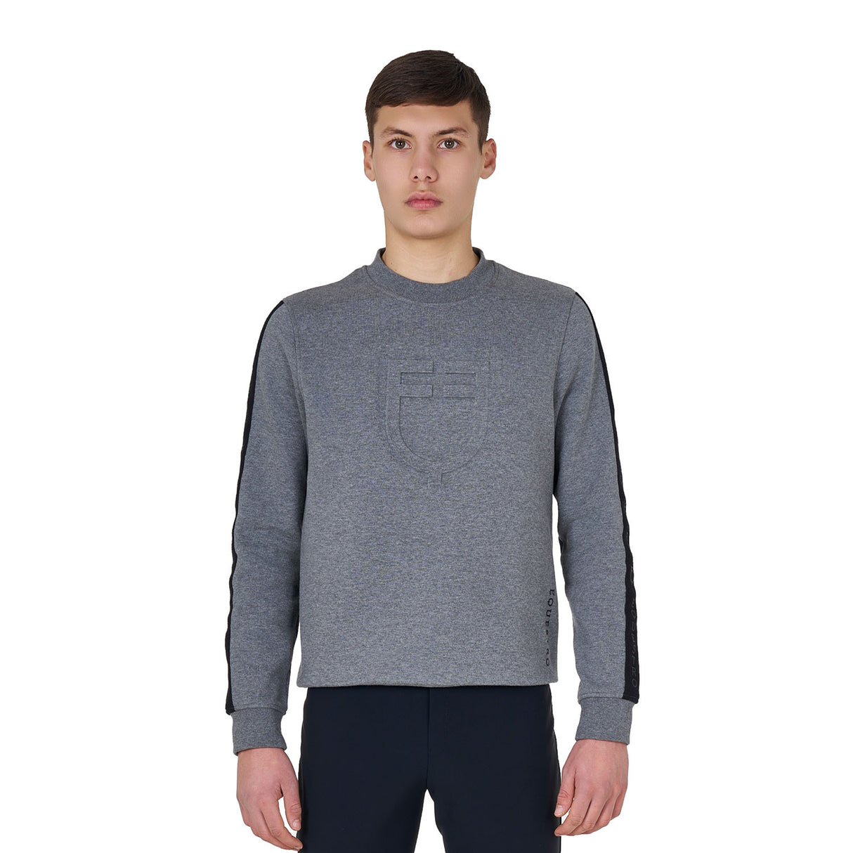 Men's cotton sweatshirt with logo