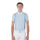 Equestro Men's Slim Fit Polo Shirt In Technical Fabric With Piping #colour_blue-black