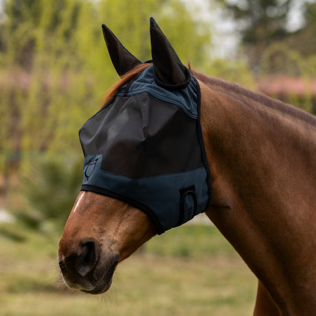 Fly mask with front logo
