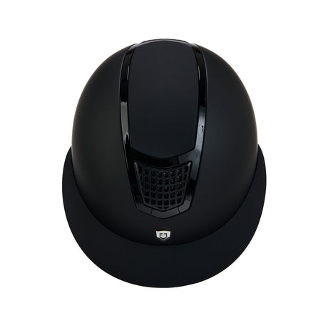 Equestro Ultra-Light Helmet In Resistant Matte Plastic En 1384-2023 Homologation #colour_black