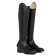 Unisex calfskin boots with rear zipper
