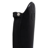 Neptune unisex leather boots with rear zipper