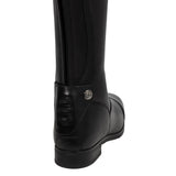 Neptune unisex leather boots with rear zipper