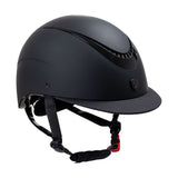 Equestro Unisex Helmet With Shiny Frame Homologation En 1384-2023 #colour_black