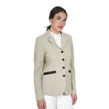Women's competition jacket four buttons perforated fabric