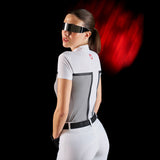 Equestro Ridertechnology women's competition polo shirt perforated fabric