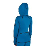 Women's technical sweatshirt in jersey with zip