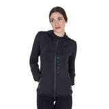 Women's technical sweatshirt in jersey with zip