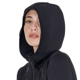 Women's technical sweatshirt in jersey with zip