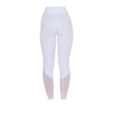 Equestro Women's Full Grip Leggings With Perforated Inserts