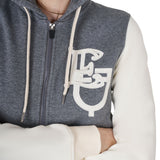 Women's EQ two tone hoodie with front zip