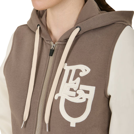 Women's EQ two tone hoodie with front zip