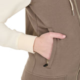 Women's EQ two tone hoodie with front zip