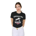 Women's Horse Varsity cotton T-shirt