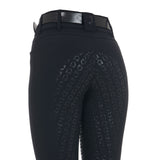 Women's high-waisted knee grip breeches with fleece lining