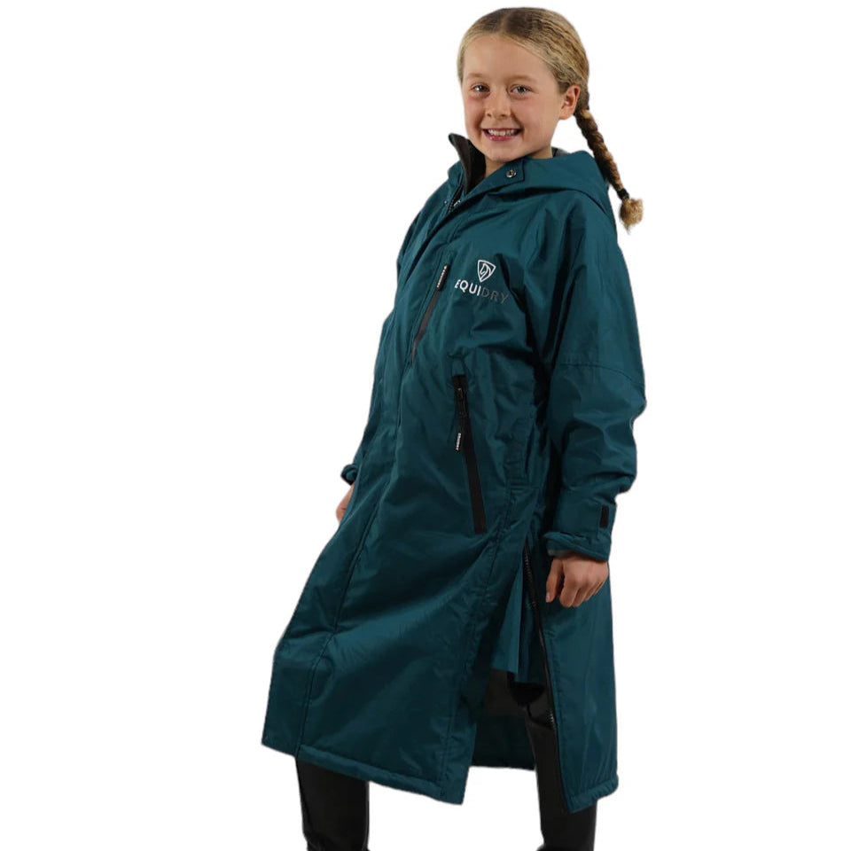 EQUIDRY Children's Thin Fleece Evolution #colour_teal-grey
