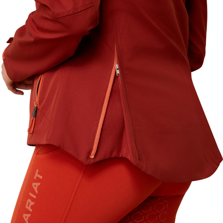 Ariat Women's Coastal Waterproof Jacket #colour_fired-brick