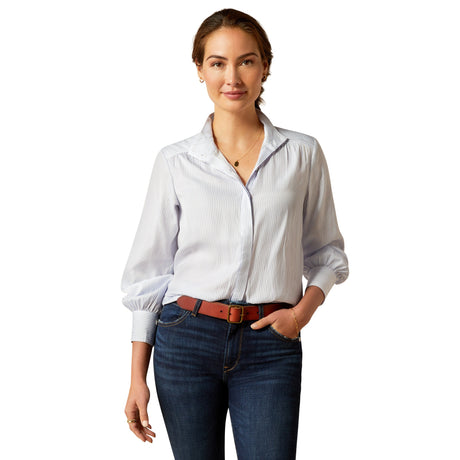 Ariat Women's Charolais Long Sleeve Blouse #colour_blue