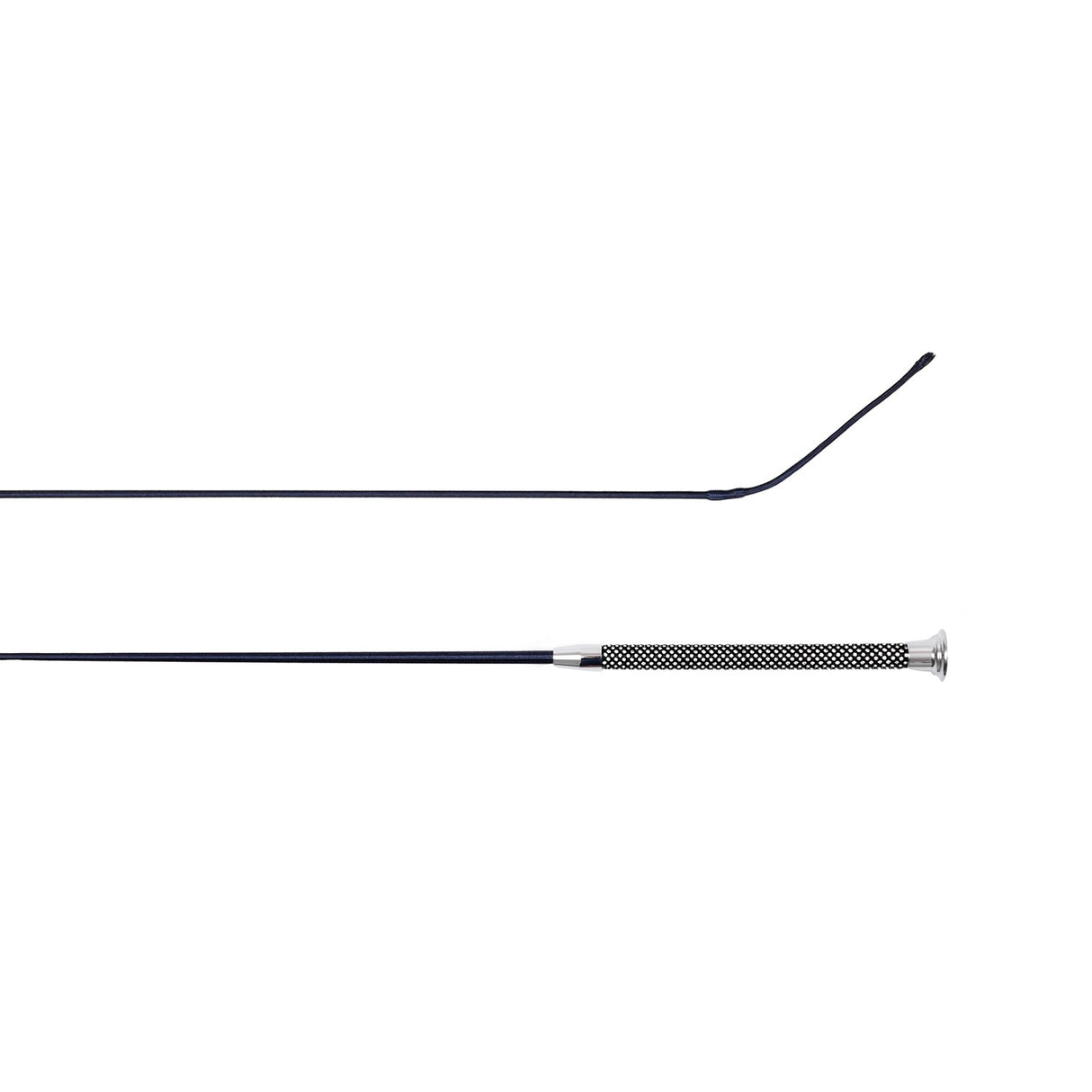 Hy Equestrian Bling Schooling Whip Navy